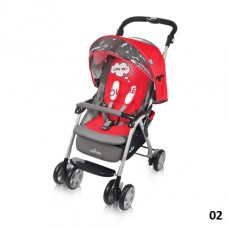 Детская прогулочная коляска Baby Design TINY 2012 02 Красная Детская прогулочная коляска Baby Design TINY 2012 02 Красная